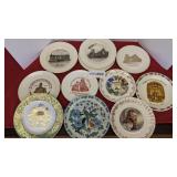 11 assorted plates
