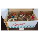 2 tier box of tree decorations