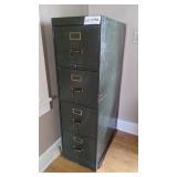 4 drawer metal file cabinet, letter size