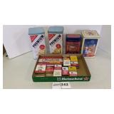 Asst. tins, Premium crackers, spices