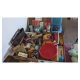3 boxes misc. toys