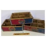 3 wood Pepsi cases