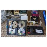 Very lg. asst. of CD's/cassettes, 1 player