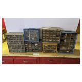 6 cabinets of hardware