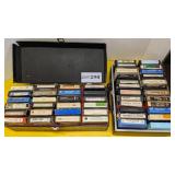 48 (2) cases of 8 track tapes
