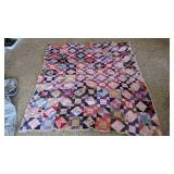 Hand stitched & machine, patchwork blanket