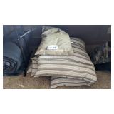 Feather tick or down filled mattress & pillow