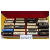 24 - 8 track tapes in case