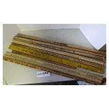 10 asst. yard sticks