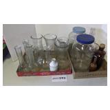 Vases, jars, bottles