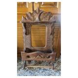 Antique comb rack, missing the mirror