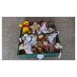 Trunk full of dolls and stuffed animals