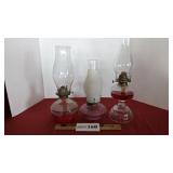 3 oil lamps