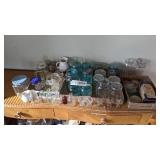 Old fruit jars and old glassware