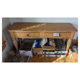 Sofa table w/2 drawers, 4-1/2'x18'