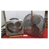 19' Patton fan, 14' Arvin fan