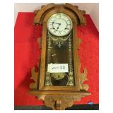 Korean wall clock, comes with finials and keys