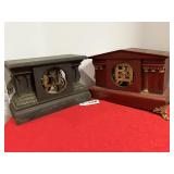 2 mantel clocks, no faces 9'/10'