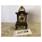 Schmid German musical alarm clock, 7-1/2' tall