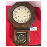 31 day octagon drop clock case, no movement