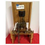 Wall clock case and movement 25'