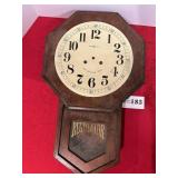 Howard Miller wall clock, no bezel, 23-1/2'