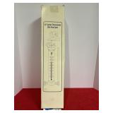 Garden thermometer and weather vane