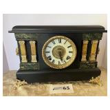 1911 Ingraham Crocus mantel clock, 11-1/2'