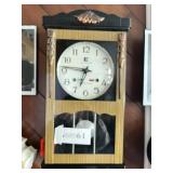 Japanese wall clock, Eikeisha 23' tall