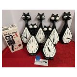 Box of Kit Kat clocks and parts