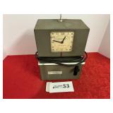 Lathem time recorder clock