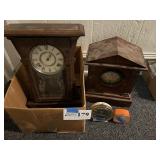 2 clocks and 1 alarm clock