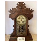 1895 Ingrahm Dahlia kitchen clock, 21-1/2'