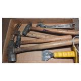 Asst. hammers, adjustable wrench