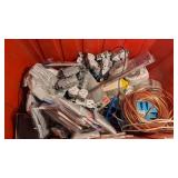 Tote w/electrical assortment