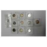 10 Assorted Buffalo Nickels worth $1.00 each