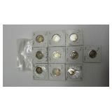 10 Assorted Buffalo Nickels worth $1.00 each