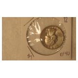 1964 Washington Silver Quarter - EF40