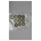 10 Assorted Buffalo Nickels worth $1.00 each
