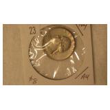 1964 Washington Silver Quarter - AU