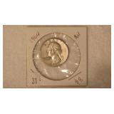 1964 Washington Silver Quarter - AU