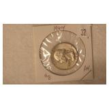 1964 Washington Silver Quarter - AU