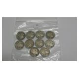 10 Assorted Buffalo Nickels worth $1.00 each