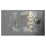 4 1776/1976 Kennedy Half Dollars - AU condition