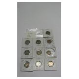 10 Assorted Buffalo Nickels worth $1.50 each