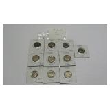 10 Assorted Buffalo Nickels worth $1.75 each