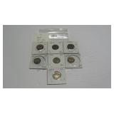 7 Assorted Buffalo Nickels worth $1.50 each
