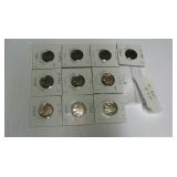 10 Assorted Buffalo Nickels worth $3.00 each
