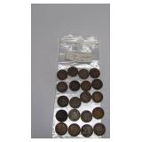 20 Assorted Indian Head Pennies worth $3 each