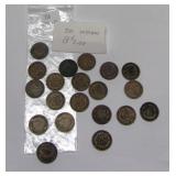 20 Assorted Indian Head Pennies worth $2 each